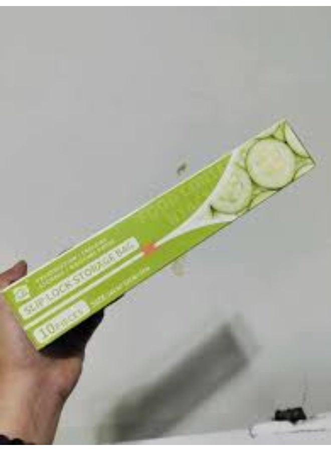 أكياس حفظ الطعام بنظام "سليب لوك" (Slip Lock) تُعد هذه الأكياس خياراً مثالياً وعملياً لكل مطبخ بفضل تصميمها المتطور الذي يجمع بين سهولة الاستخدام والحفاظ الفائق على نضارة الأطعمة. - Image 2